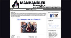 Desktop Screenshot of manhandlerbarbers.com